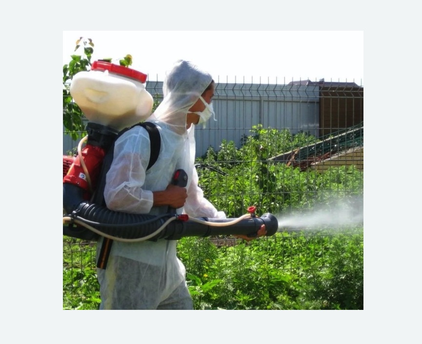 Акарицидная обработка территории в Тверском районе Москвы